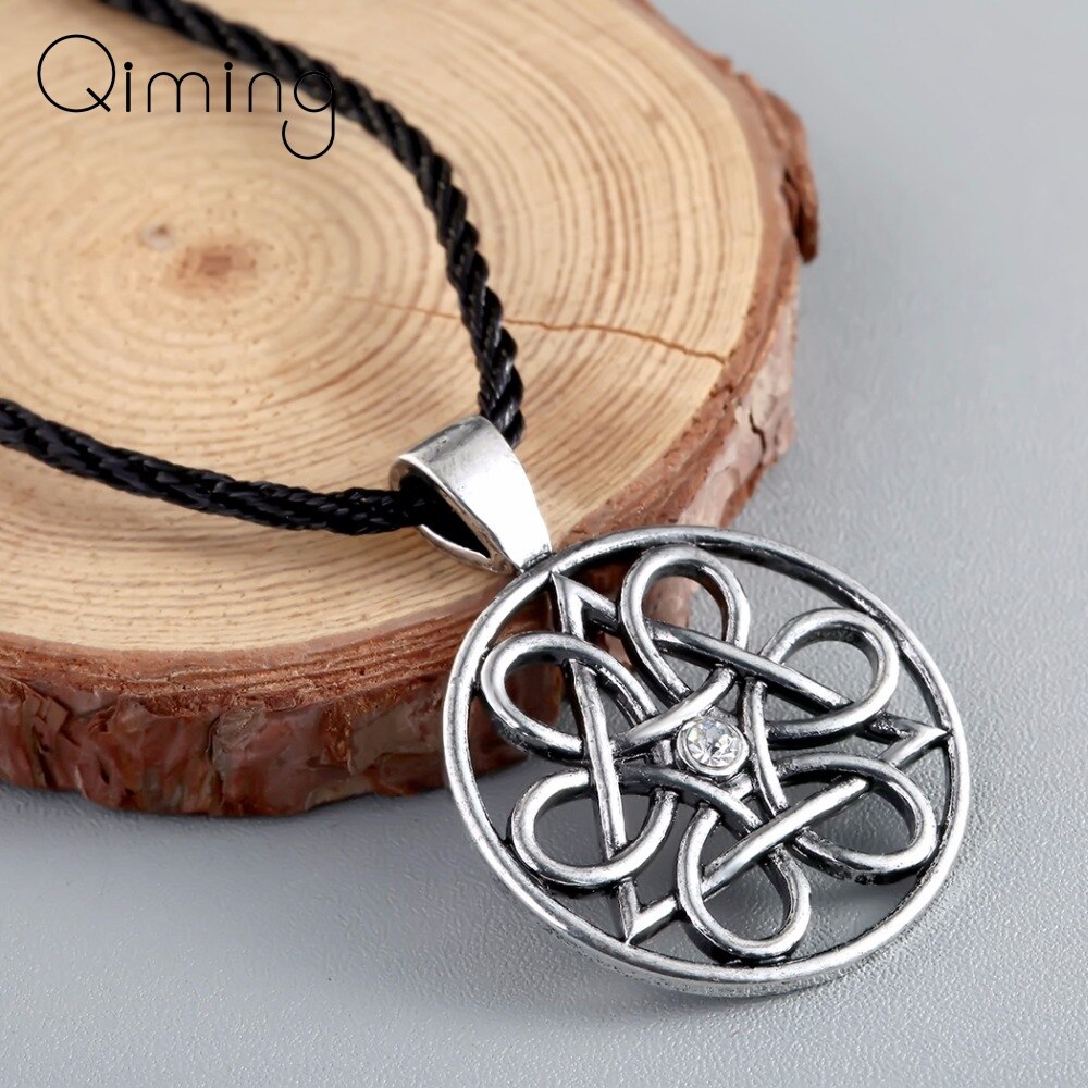 Russian the Wheel of Life Slavic Necklace Pendant Symbol of Life Viking Pendant Vintage Necklace Handmade Jewelry