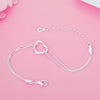 classic 925 sterling silver charm heart bracelet for women designer party wedding Accessories Jewelry Christmas gift