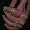 Sparkling Rings For Women Engagement Female Ring  Jewelry Designer Korean Style Aesthetic Accessories GaaBou Jewellery