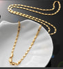 925 Sterling Silver 18K Gold 2MM flat Clavicle chains Necklaces for Men Women wedding Jewelry Christmas gifts 40-75cm