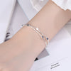 Cute 925 Sterling Silver fine Charms chain bracelets for women jewelry wedding party Christmas gifts
