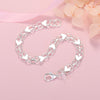 925 Sterling Silver classic heart bracelets for women lady designer jewelry wedding party birthday gifts