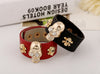 Wide Leather Cuff Gold Skull Decal Accessory Women Rock Punk Style Jewelry Length Adjustable