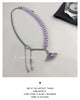 European and American purple romantic love pearl necklace female niche design pure desire collarbone chain