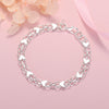 925 Sterling Silver classic heart bracelets for women lady designer jewelry wedding party birthday gifts