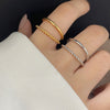 Line Twist Silver Rings For Women Dating  Ring Aestethic Accessories Jewelry Dropship Suppliers GaaBou Jewellery