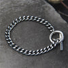 S925 Korean Version Of Simple Thai Silver Bracelet European And American Retro Personalized Chain Women Jewelry Gifts To Couples
