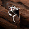S925 Pure Silver Personality Plutus Cat Joker Thai Silver Restoring Ancient Ways Ms Opening Ring Ring Wholesale Agents
