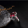 S925 Pure Sliver Fashion Plum Flower Engagement Ring Jewelry Retro High-end Ring Jewelry Gift for Women Lover