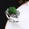 S925 Pure Sliver High-end Inlaid Jasper Flower Ring for Women Fashion Elegant Engagement Ring Jewelry with Various Styles