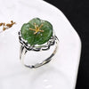 S925 Pure Sliver High-end Inlaid Jasper Flower Ring for Women Fashion Elegant Engagement Ring Jewelry with Various Styles