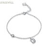 S925 Silver Bracelet for Woman Fashion Letter D Personality simple Hand Ornaments