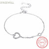 S925 Silver Bracelet for Woman romantic Love Form Key link chain fine Bracelet jewelry