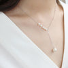 S925 Silver Fashion Single Women's Pearl Pendant Necklace