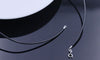S925 Silver Necklace For Women PU man-made Leather Necklace Chain for Girl Lady Fashhion Charms Beads DIY Gift Jewelry 50 cm