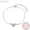 S925 Silver woman Bracelet Romantic charm butterfly European Zircon Silver fine Jewelry Hand Decorate