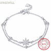 S925 Silver woman Bracelet Sweet The Sun Flower Snow Fresh Can Beloved Daughter Bracelet fine jewelry