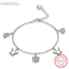 S925 Silver woman Bracelet romantic charm An Crown Heart-shaped European Ornaments Cut Hand Decorate link chain