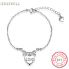 S925 Silver woman Bracelet romantic heart link chain European Popular fine Jewelry Wholesale New Product Ornaments