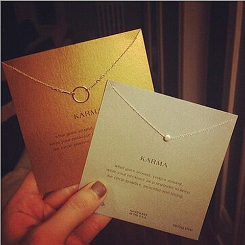 S925 Sterling Silver Bean Necklace Pendant Female Fashion Circle HF049