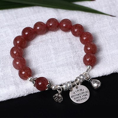 S925 Sterling Silver Bracelet For Women Natural Stone Amethyst Beads Bracelets & Bangles Crysral Gemstone Jewelry YB56