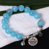 S925 Sterling Silver Bracelet For Women Natural Stone Amethyst Beads Bracelets & Bangles Crysral Gemstone Jewelry YB56