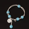 S925 Sterling Silver Bracelet For Women Natural Stone Beads Bracelets & Bangles Handmade Lucky Gem Tassel Fine Jewelry YB37