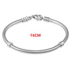 S925 Sterling Silver Bracelet Shrimp Buckle Round Snake Chain DIY Bracelet Base Chain Charm Jewelry
