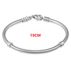 S925 Sterling Silver Bracelet Shrimp Buckle Round Snake Chain DIY Bracelet Base Chain Charm Jewelry