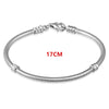 S925 Sterling Silver Bracelet Shrimp Buckle Round Snake Chain DIY Bracelet Base Chain Charm Jewelry