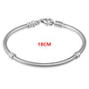 S925 Sterling Silver Bracelet Shrimp Buckle Round Snake Chain DIY Bracelet Base Chain Charm Jewelry