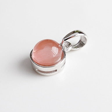 S925 Sterling Silver Customizable Malachite Labradorite Crystal Agate Opal Tigereye Gem Pendants&Necklaces Jewelry Nice Gift