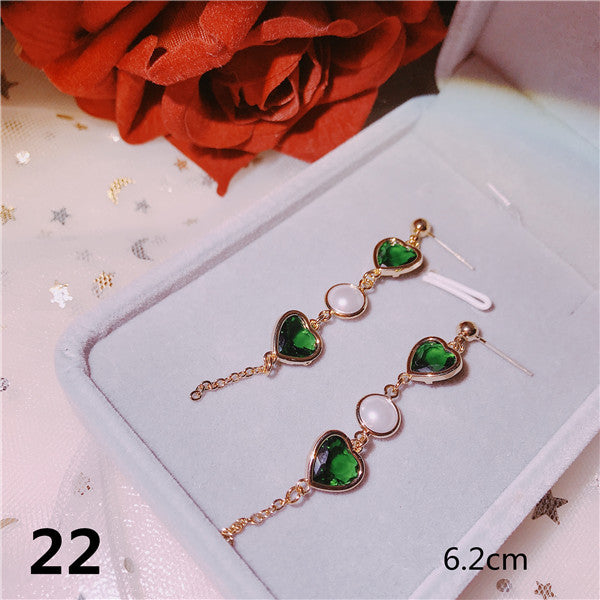 S925 Sterling Silver Drop Earrings For Women Gold Emerald Gemstone Baroque Vintage Palace Luxury Fine Jewelry Accessories