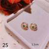 S925 Sterling Silver Drop Earrings For Women Gold Emerald Gemstone Baroque Vintage Palace Luxury Fine Jewelry Accessories