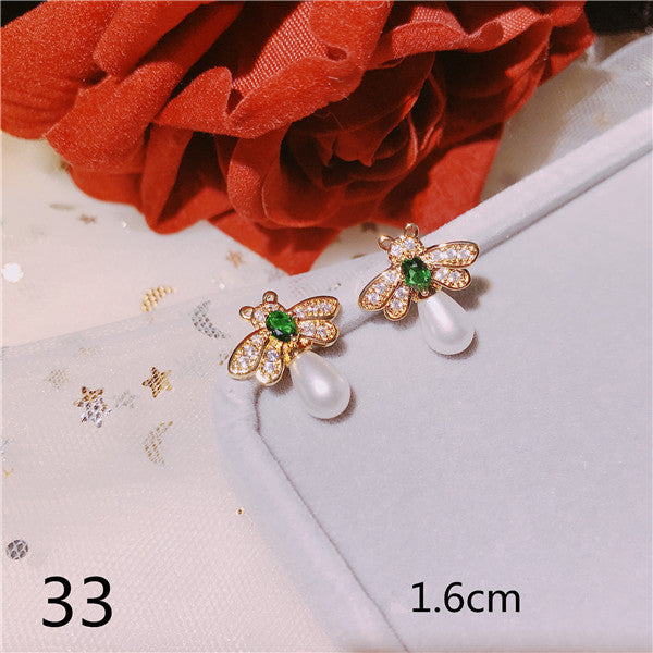 S925 Sterling Silver Drop Earrings For Women Gold Emerald Gemstone Baroque Vintage Palace Luxury Fine Jewelry Accessories
