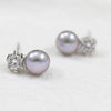 S925 Sterling Silver Elegant Simple Natural Pearl Earrings Women Jewelry