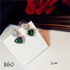 S925 Sterling Silver Emerald Eardrop Earrings For Women Vintage Luxury Temperament Bijoux Ear Studs Anti Allergy Fine Jewelry