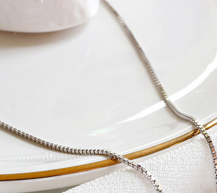 S925 Sterling Silver Fashion Personality AAAA Zircon Pendant Clavicle Necklace Chain