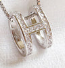 S925 Sterling Silver Fashion Personality AAAA Zircon Pendant Clavicle Necklace Chain