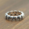 S925 Sterling Silver Fashion Skeleton Ring Couple Ring Retro Thai Silver Men And Women Ring