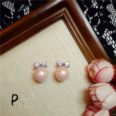 S925 Sterling Silver Fine Jewelry Earrings Light Orange Vintage Pink Pearls Long Crystal Flower Cubic Zirconia Aretes