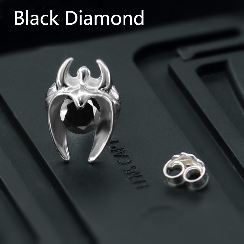 S925 Sterling Silver Jewelry Fashion Punk Stud Earring AAA Zircon Colorful Set Auger For Men And Women Birthd Gift 047