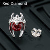 S925 Sterling Silver Jewelry Fashion Punk Stud Earring AAA Zircon Colorful Set Auger For Men And Women Birthd Gift 047