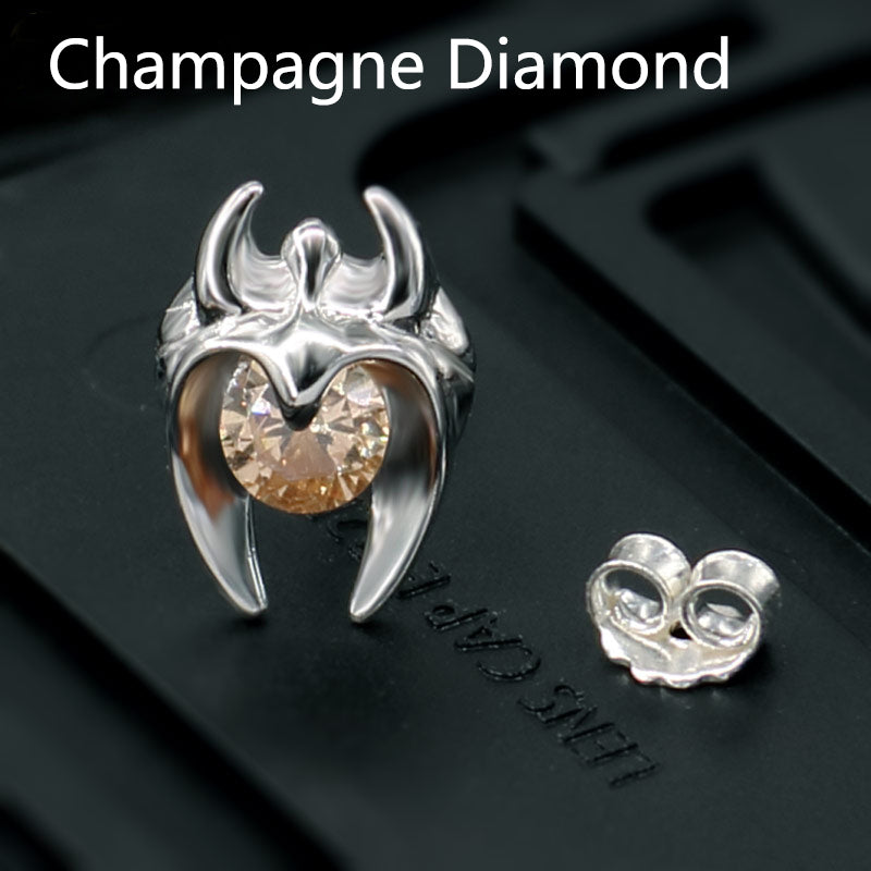 S925 Sterling Silver Jewelry Fashion Punk Stud Earring AAA Zircon Colorful Set Auger For Men And Women Birthd Gift 047