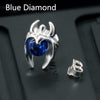 S925 Sterling Silver Jewelry Fashion Punk Stud Earring AAA Zircon Colorful Set Auger For Men And Women Birthd Gift 047