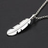 S925 Sterling Silver Jewelry Retro Thai Silver Men and Women Handmade Blue Turquoise Thick Eagle Feather Pendant