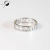 S925 Sterling Silver Men Ring Hollow Rings for Women Lovers Fine Jewelry Simple Letter Wedding Anniversary Rings New Fashion