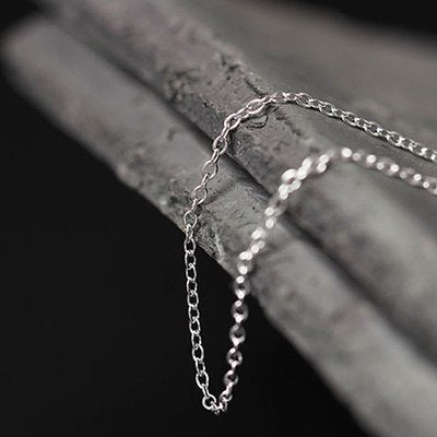 S925 Sterling Silver Necklaces For Women Original Design Vintage Round Beads Necklace For Men Black Rope Long Chain Jewelry YN57
