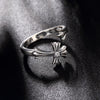 S925 Sterling Silver Retro Thai Silver Crusader Flower Ring, Personalized Ladies, Wholesale Silver Rings Wholesale