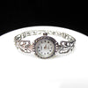 S925 Sterling Silver Retro Thai Silver Hollow Pattern Watch Bracelet Ladies Silver New Detachable Section Bracelet